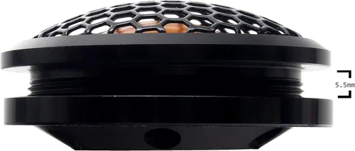 Miniatura 6 de BZRK Audio RS-T150 - Tweeters de cúpula de 1 pulgada para coche, 150 vatios cada uno, aluminio/neodimio, montaje empotrado solo negro/cobre