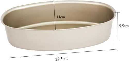Miniatura 3 de Damast Molde ovalado para pastel de queso, molde ovalado antiadherente para pasteles