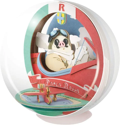 Miniatura 2 de Ensky - Porco Rosso - Piloto de Barco Volador Porco Rosso, Artesanía de Pelota de Teatro de Papel