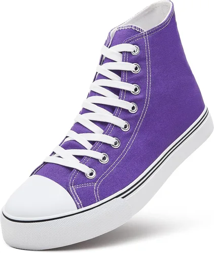 Miniatura 24 de ZGR Tenis de lona para hombre, con cordones, clásicos, casuales, para caminar