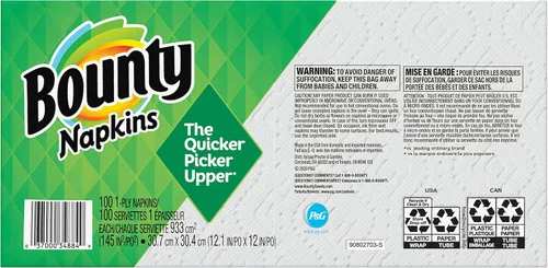 Miniatura 2 de Servilletas de papel Bounty Quilted, Blanco