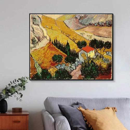 Miniatura 8 de Pintura de campo de trigo con cuervos por Vincent Van Gogh Pintura por números para adultos DIY Pintura digital por números Kits sobre lienzo Color5