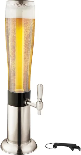 Miniatura 10 de Hammer + Axe Dispensador de bebidas – Dispensador de bebidas de fiesta de 88 onzas con tubo de hielo y grifo, fuente de bebidas para cerveza, agua