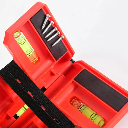 Miniatura 4 de Herramienta magnética para nivel de poste, nivel de burbuja vertical horizontal plegable, ángulo ajustable de bolsillo, niveles de alcohol
