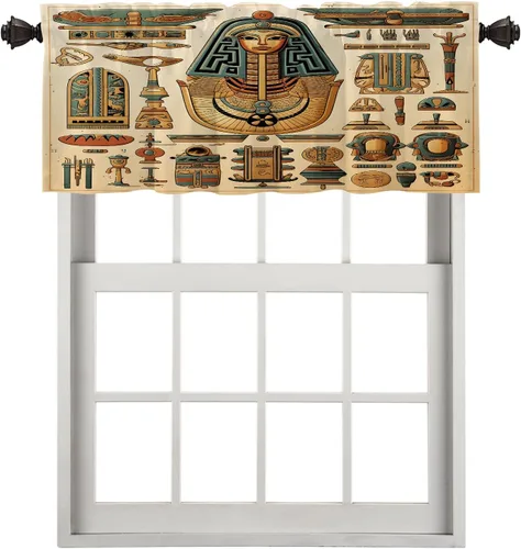Miniatura 45 de Cortinas de cocina de hojas de arce otoñales para ventanas, hojas verdes y rojas sobre cenefas opacas negras, tratamientos de ventana de poliéster