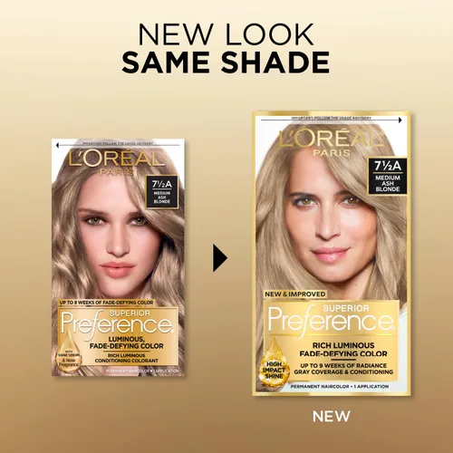 Miniatura 82 de L'Oreal Paris Superior Preference - Tinte permanente luminoso que desafía la decoloración, tinte para el cabello hasta 9 semanas de resplandor, 09