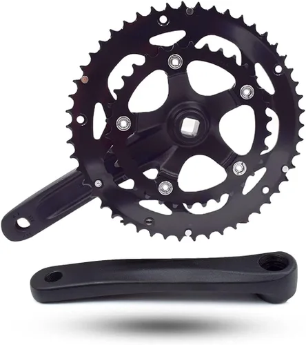 DRIFT MANIAC Juego de bielas de bicicleta 50/34T 52/42T 110BCD cuadrado para bicicleta de senderismo por carretera 6.693 in brazo de manivela