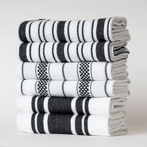 Miniatura 53 de Juego de Toallas de Cocina – Paquete de 3 (20 x 30 pulgadas) Extra Grandes de Algodón Premium para Cocina – Absorbentes – 100% Algodón – con Lazo