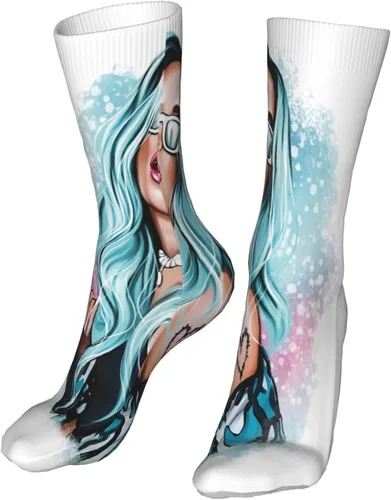 Miniatura 9 de NALCKA Karol Singer G Socks Super Soft Crew Sock Personalidad Resistente al Olor Antiolor Unisex Calcetines Deportivos Calcetines Bajo 16 pulgadas