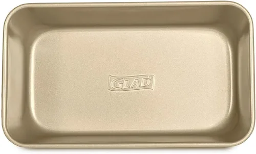 Miniatura 6 de Glad Molde para hornear pan antiadherente, utensilios de metal resistente para pan y pasteles, 9.5 x 5.5 x 3 pulgadas (paquete de 6)