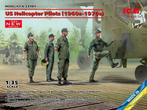 Miniatura 2 de ICM 53101 - US Helicopter Pilots (1960s-1970s) (100% Nuevos moldes) - Escala 1:35