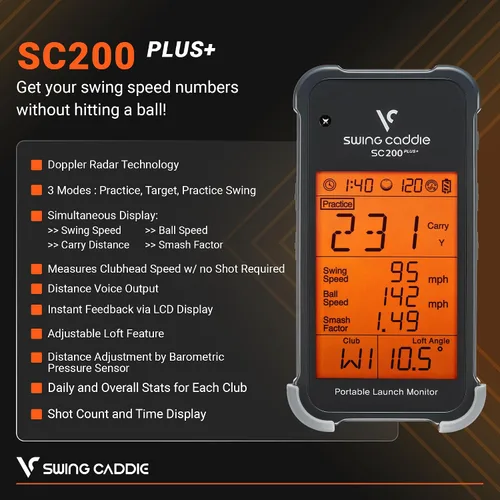 Miniatura 5 de Voice Caddie - Monitor de lanzamiento portátil Swing Caddie