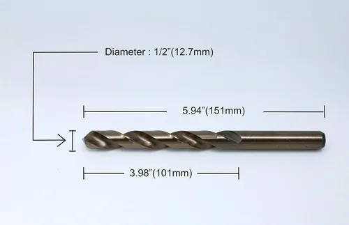 Miniatura 3 de HSS M35 Brocas espirales para taladro de cobalto, 5