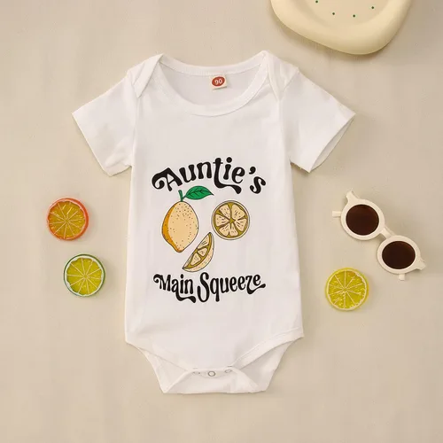 Miniatura 3 de Ritatte Mameluco para bebé recién nacido, niña, niño, tías divertidas para apretar, unisex, ropa de hongos limón de 0 a 12 meses