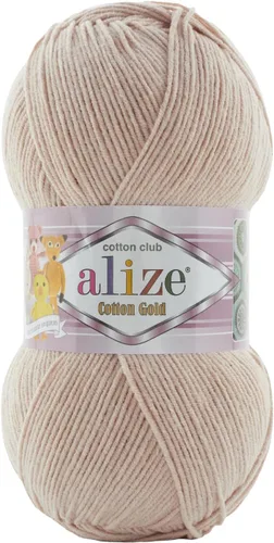 Miniatura 46 de 55% algodón 45% acrílico Alize Cotton Gold Yarn 1 madeja/bola 3.53 oz 360 yardas (1-crema)