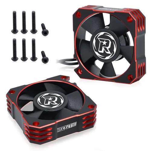 Miniatura 11 de Ventilador de refrigeración de motor RC 35, disipador de calor ESC de 21000 RPM para automóvil RC 1/10 1/12 1/8 3650, 3660, 3670 motor sin