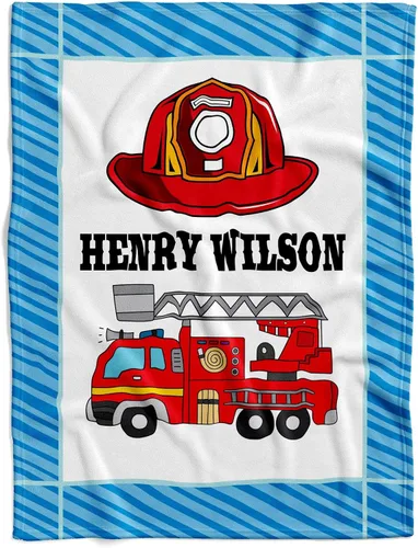 Miniatura 15 de Manta personalizada de camión de bomberos para bebé, manta de forro polar, manta de hitos para bebé, manta mensual de hitos para bebé, manta de Hito