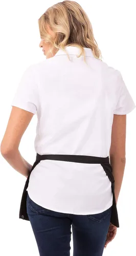 Miniatura 2 de Chef Works Delantal de camarera unisex Negro (paquete de 2)