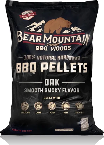 Miniatura 17 de Bear Mountain - Pellets de madera natural para ahumador, parrilla y barbacoa, 20 libras, manzana