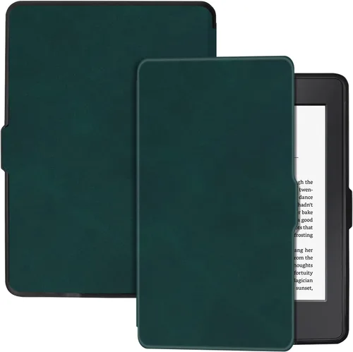 Miniatura 19 de Funda delgada para Kindle Paperwhite de 5ª/6ª/7ª generación antes de 2018 (versión 2012-2017, modelo EY21 y DP75SDI) – Funda protectora de piel Negro