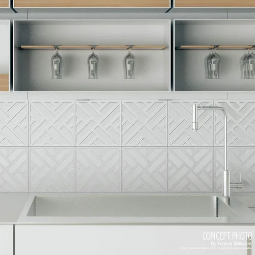 Miniatura 10 de Ekena Millwork Paneles de pared decorativos Allen medianos de 15 3/8 pulgadas de ancho x 15 3/8 pulgadas de alto x 3/8 pulgadas de alto en PVC