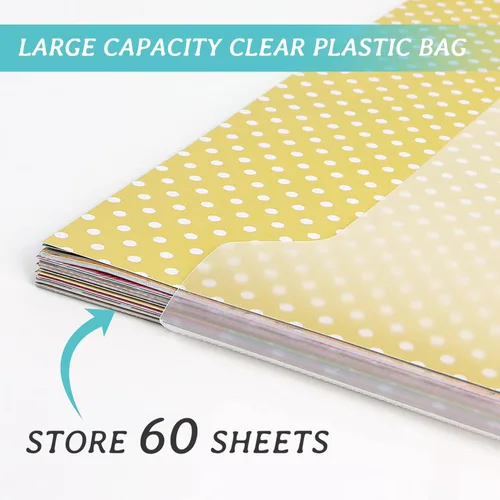 Miniatura 3 de Caydo 12 piezas de almacenamiento de papel para álbumes de recortes con pestañas adhesivas de índice para sostener álbumes de recortes de 12 x 12