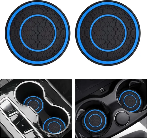 Miniatura 12 de 2 unidades de posavasos para portavasos de coche, alfombrillas para tazas de coche, posavasos universales para coche de 2.75 pulgadas, inserto
