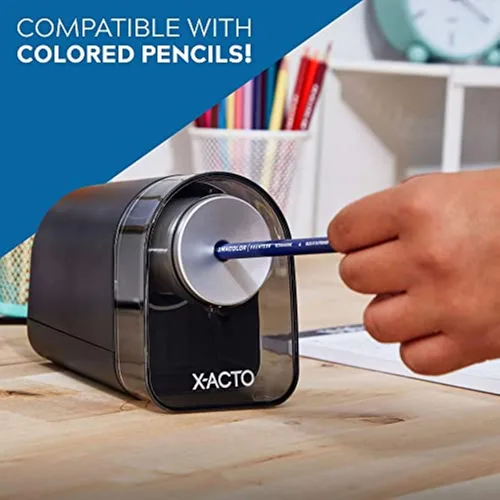 Miniatura 4 de X-ACTO XLR - Sacapuntas eléctrico, negro, 1 unidad, para el regreso a la escuela, profesor, suministros para el aula