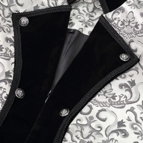 Miniatura 7 de Chaqueta medieval steampunk para hombre, abrigo gótico victoriano