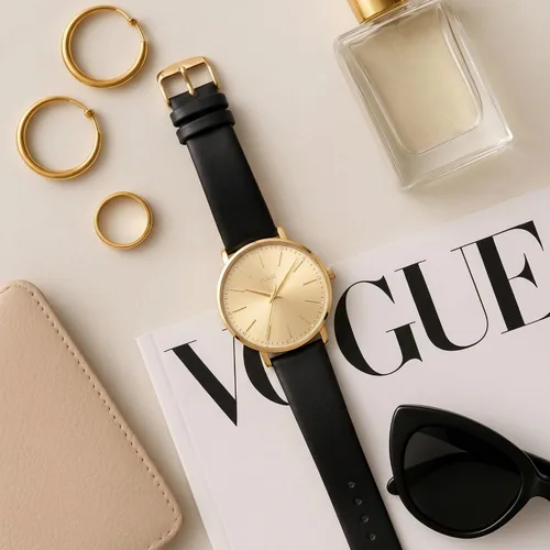 Miniatura 2 de BUREI Relojes de Pulsera para Mujer, Analógicos, Minimalistas, de Cuero, Cuarzo, Impermeables