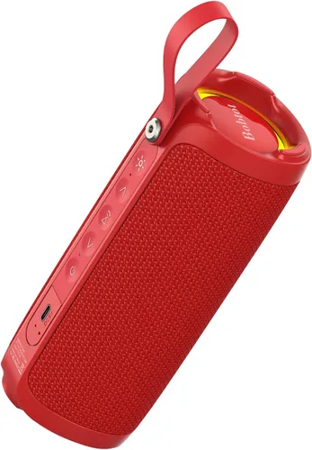 Miniatura 10 de Bobtot Altavoz Bluetooth portátil, altavoz impermeable IPX6 con graves profundos, sonido fuerte de 15 W, RGB, tiempo de reproducción de 15 horas