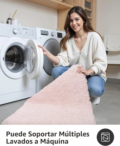 Miniatura 6 de ILANGO Alfombras de baño rosas de Navidad de 24" × 17", antideslizantes y súper absorbentes, extra gruesas, suaves, lavables para el suelo, alfombra