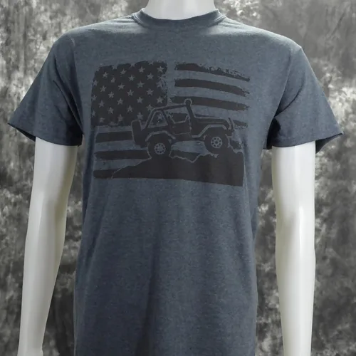 Miniatura 5 de Americana Off-Road en un oscuro Heather T Shirt