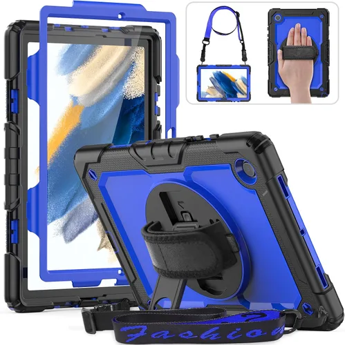 HXCASEAC Funda para Samsung Galaxy Tab A8 de 10.5 pulgadas, protectora con protector de pantalla, correa de mano, soporte para bolígrafo, resistente