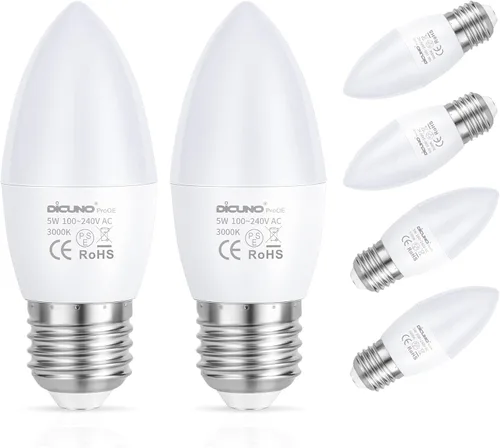 Miniatura 11 de DiCUNO ProOE - Bombilla LED E26 con protección ocular, alto CRI 98, bombilla E26 de 5 W, blanco cálido 3000 K, reemplazo de luz decorativa