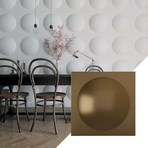Miniatura 17 de Ekena Millwork 19 5/8 pulgadas de ancho x 19 5/8 pulgadas de alto, Sloane EnduraWall decorativo 3D, cromo brillante (cubre 2.67 pies cuadrados).