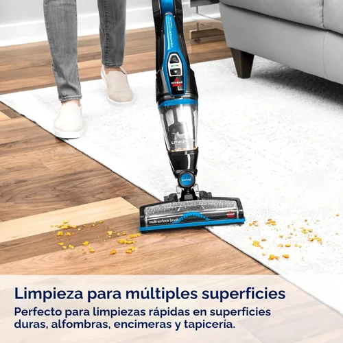 Miniatura 5 de Bissell, 3061 Aspiradora de Palo Inalámbrica Featherweight, Autoportante, Azul Eléctrico, Negro