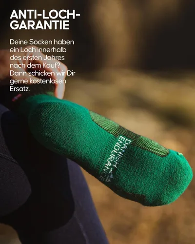 Miniatura 4 de DANISH ENDURANCE Paquete de 3 calcetines de senderismo para exteriores de corte bajo en lana merina, para mujeres y hombres