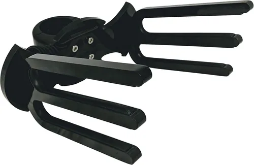 Krypt Towers Estante de torre giratorio universal para wakeboard, aluminio 6061 negro, se adapta a 2 tablas, accesorios de torre de barco, bungee