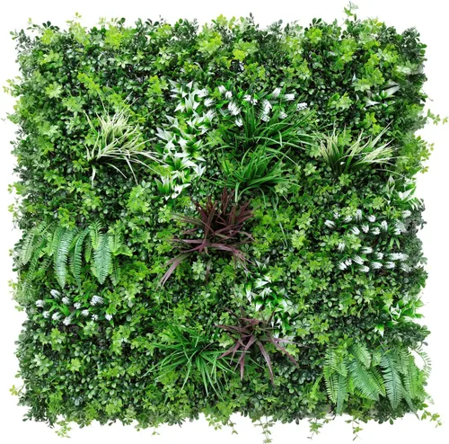 Miniatura 13 de Windscreen4less 1 panel artificial de boj de 40 x 40 pulgadas, decoración de pared verde hierba sintética para decoración de interiores y Panel 3D