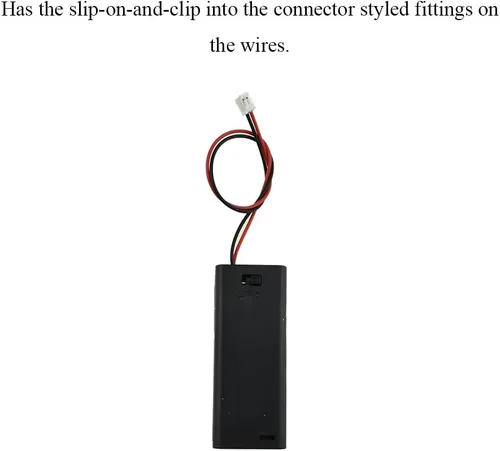 Miniatura 3 de HAHIYO 2 soportes de batería AAA con conector JST, suministro portátil, intercambio rápido, tapas de forma segura, conveniente interruptor