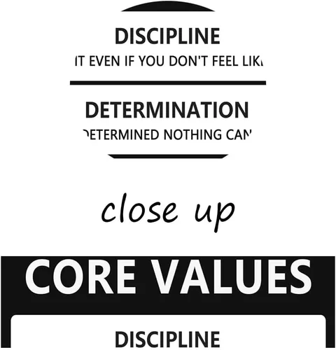 Miniatura 4 de Arte Motivacional para Pared Core Values Póster Inspiracional Impresiones Inspiradoras en Lienzo Obras de Arte para Oficina Sala de Estar Decoración