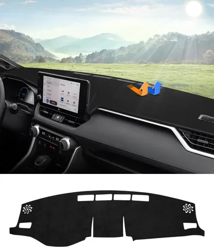 Miniatura 12 de Cartist Ajuste personalizado para alfombrilla de salpicadero Toyota RAV4 2013-2018 Accesorios Funda de salpicadero de ante antideslizante Protector