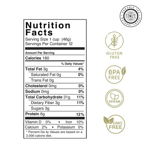 Miniatura 3 de Pride Of India - Quinua real roja natural - 100% boliviana de grado superior rico en proteínas de grano entero, tarro de 1.5 libras (24oz)