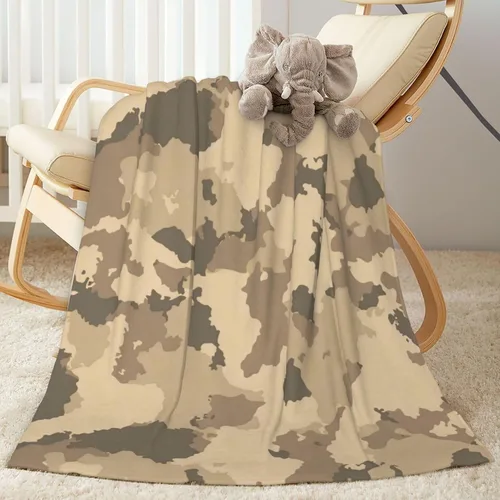 Miniatura 12 de Perinsto Camo Throw Blanket Ultra Soft Warm All Season Camouflage Decorative Fleece Blankets for Bed Chair Car Sofa Couch Bedroom 50"X40