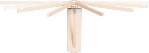 Miniatura 5 de Pennsylvania Woodworks Estante de secado de ropa para montar en la pared, resistente, plegable, para secar la ropa, estante plegable de madera Large