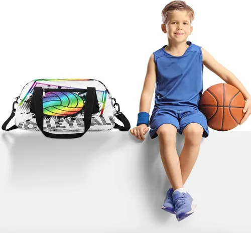 Miniatura 2 de Bolsa de deporte para niños, bolsa deportiva para adolescentes, niños y niñas, pequeña, impermeable, durante la noche, fin de semana, bolsa de viaje