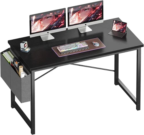Miniatura 36 de OLIXIS Escritorio de computadora de 44 pulgadas, escritorios de oficina en casa para espacios pequeños, mesa de estudio, escritura, trabajo