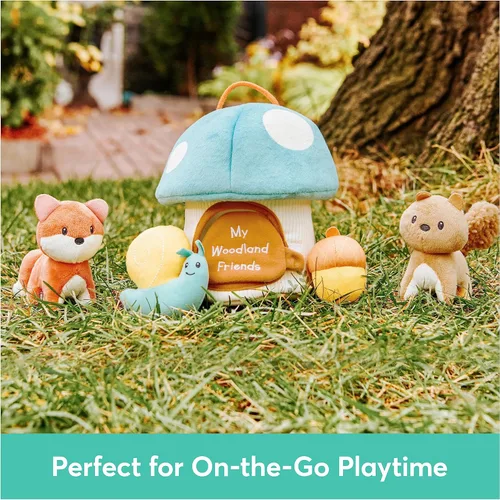 Miniatura 2 de Baby GUND Play Soft My Woodland Friends - Juego de Peluche de 5 Piezas con Sonajero, Chirriador y Juguetes de Peluche Arrugados, Juguete Sensorial