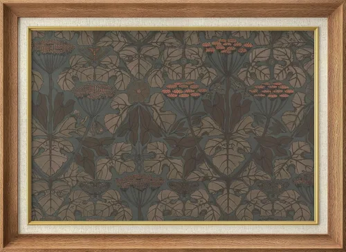 Miniatura 188 de MUDECOR Lienzo enmarcado prémium para pared, pinos nevados en bosque de invierno, ilustraciones modernas, arte contemporáneo, escénico, divertido